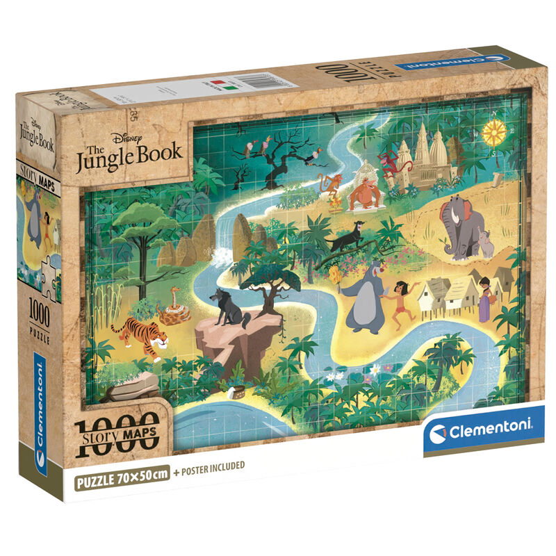 Disney The Jungle Book Map puzzle 1000pcs Disney The Jungle Book Map puzzle 1000pcs