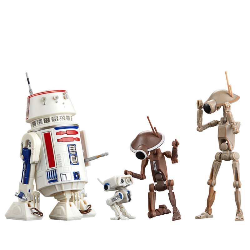 Star Wars The Mandalorian R5-D4 BD-72 & Pit Droids blister figures 15cm