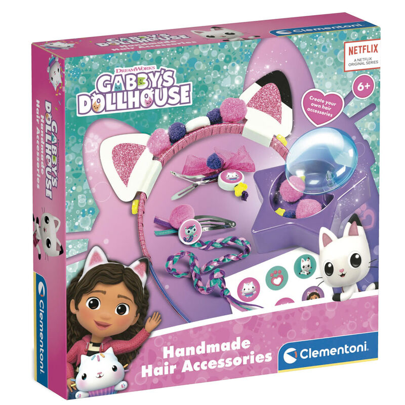Gabbys Doll House hair accessories set game
