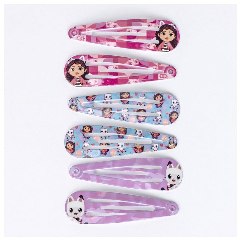 Gabbys Doll House blister pack 6 hairpins