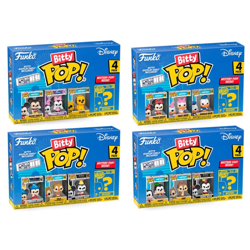 Assorted Blister 4 figures Bitty POP Disney Classic