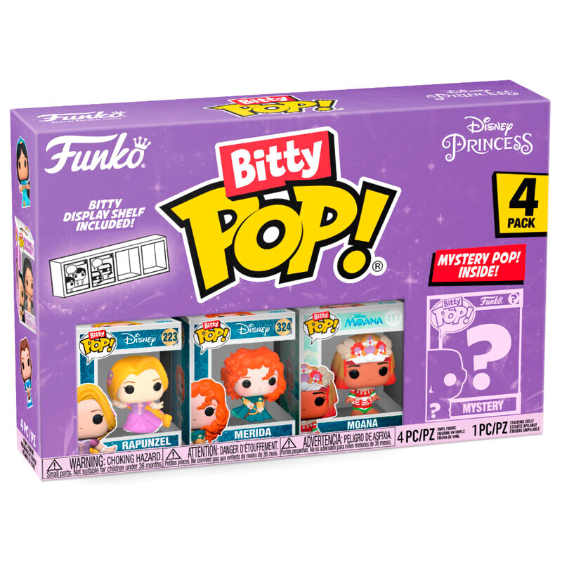Assorted Blister 4 figures Bitty POP Disney Princess