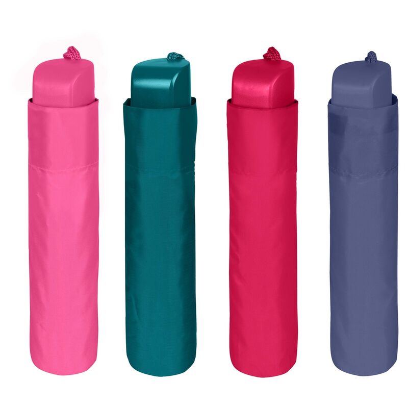 Manual folding plain colour umbrella assorted 54cm