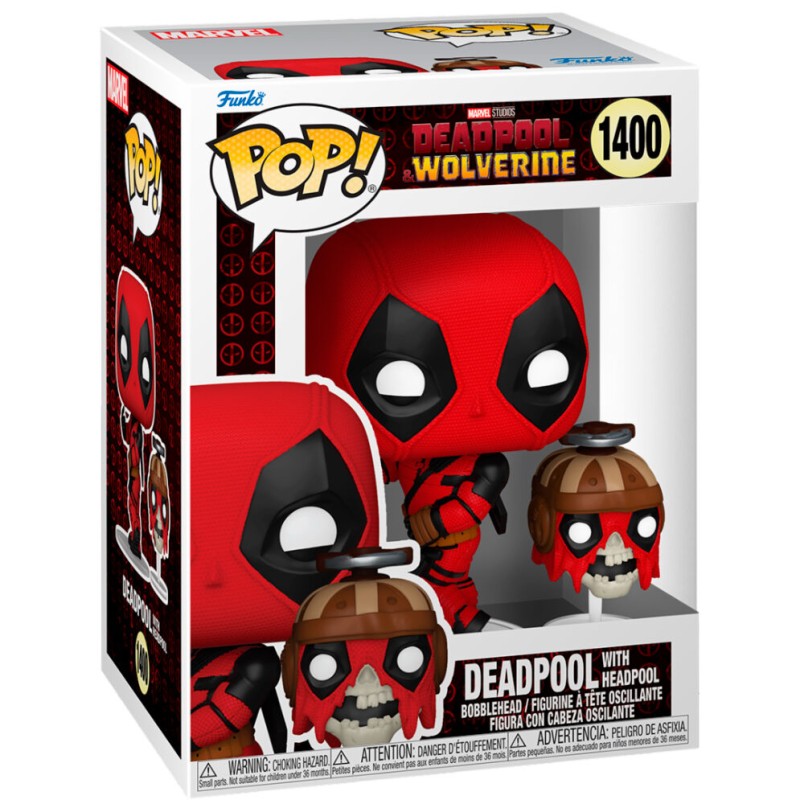 POP figure Marvel Deadpool & Wolverine Deadpool with Headpool