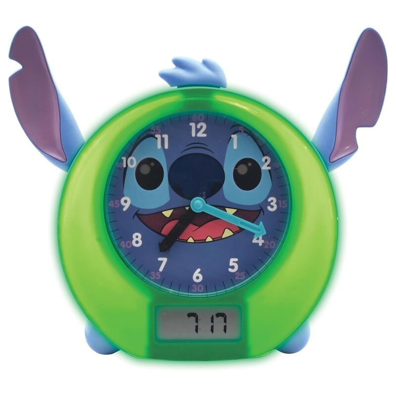 English Disney Stitch Storytelling educational clock and lights