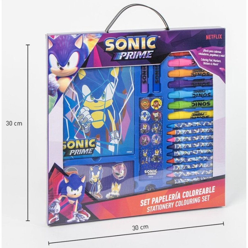 Sonic Prime colouring stationery set Sonic Prime colouring stationery set