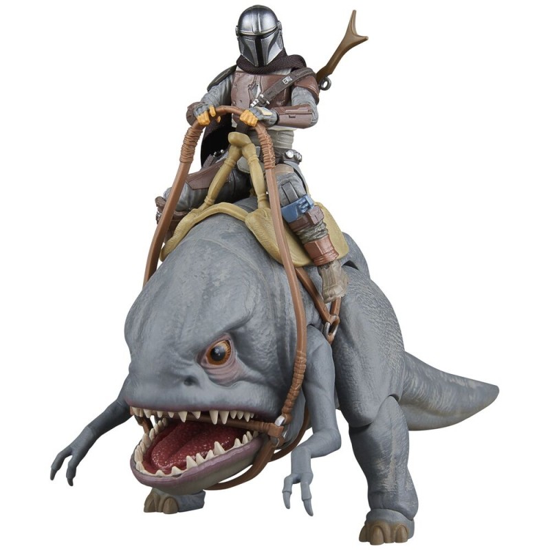 Star Wars The Mandalorian - Blurrg & Mandalorian set 2 figures 9.5cm