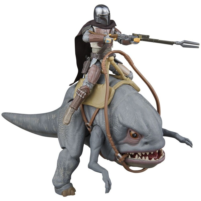 Star Wars The Mandalorian - Blurrg & Mandalorian set 2 figures 9.5cm