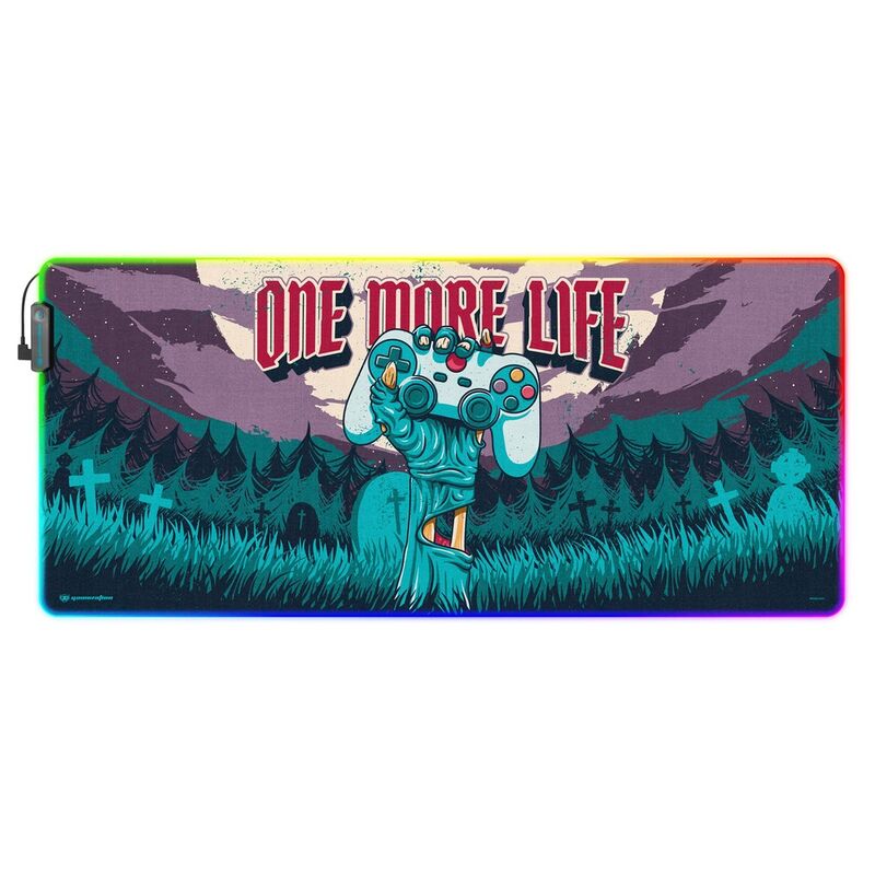 One More Life Gameration Led gaming desk mat One More Life Gameration Led gaming desk mat
