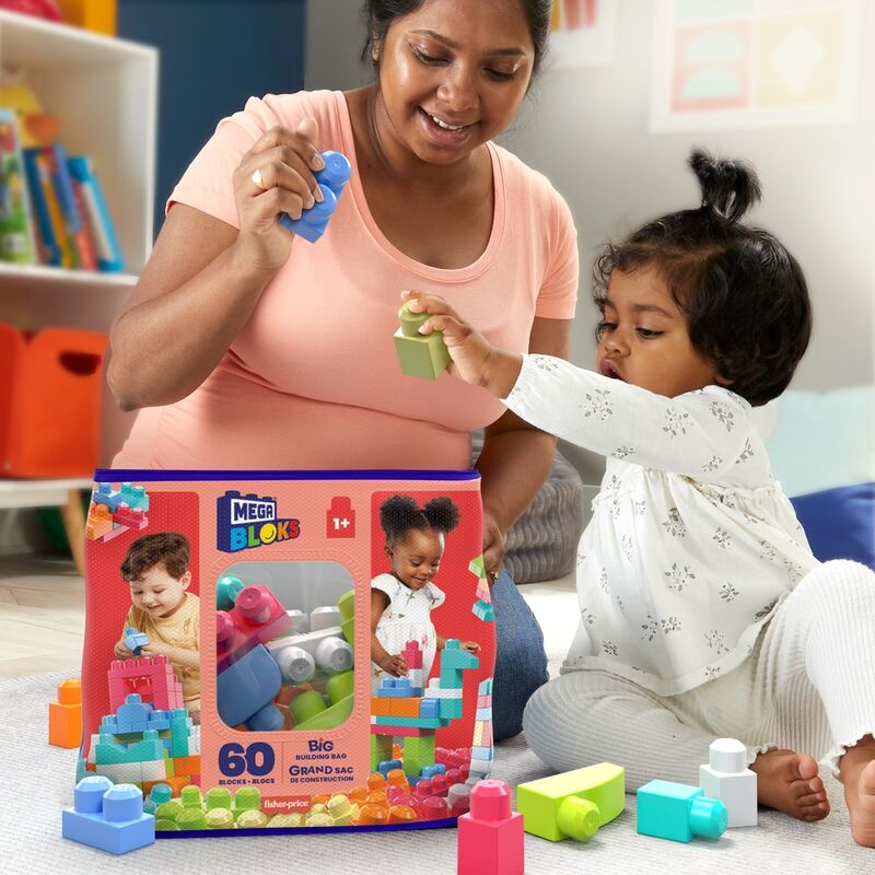 Mega Bloks Pink Bag 60pcs