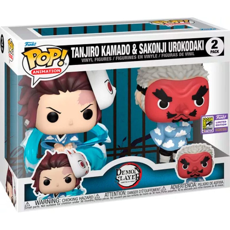 POP pack 2 figures Demon Slayer Kimetsu no Yaiba Tanjiro Kamado & Sakonji Urokodaki