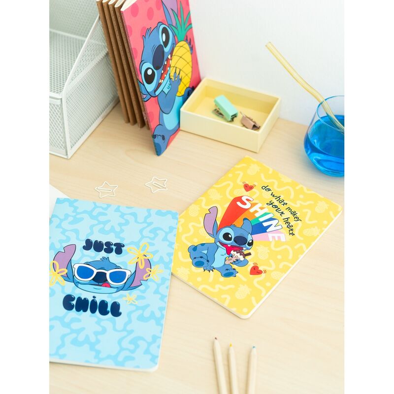 Disney Stitch Tropical pack 3 A5 notebooks Disney Stitch Tropical pack 3 A5 notebooks