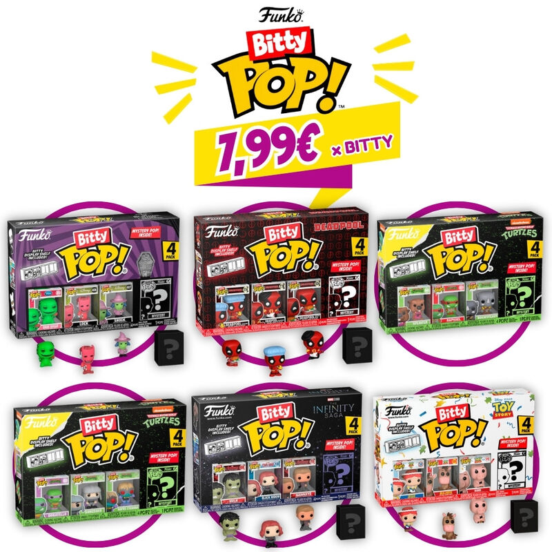 Offer pack blister 4 Bitty POP 7.99 x pk4