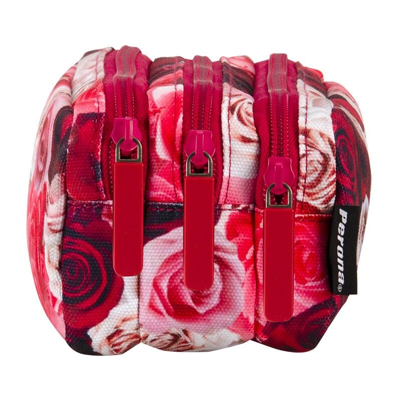 Roses triple pencil case